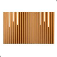 Cabeceira Ripada De Casal Com Kit Led Yokohama Nature - 3