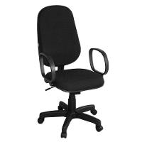 Cadeira Presidente Giratória Braço Corsa Preta - 1