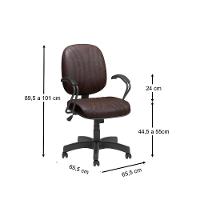 Cadeira Diretor Max Giratória Plus Base Preta - 2