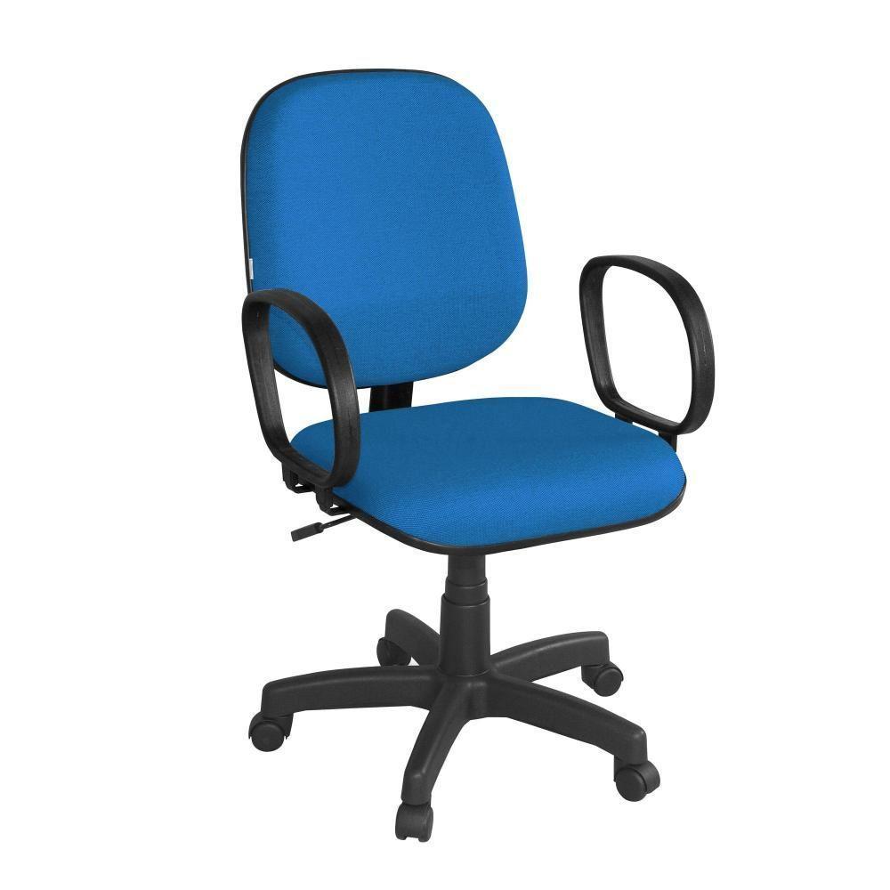 Cadeira De Escritório Giratória Diretor Com Braço Seul Azul - 1