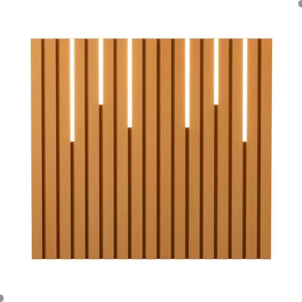 Cabeceira Ripada Cama De Solteiro Com Led Nagoia Nature - 3