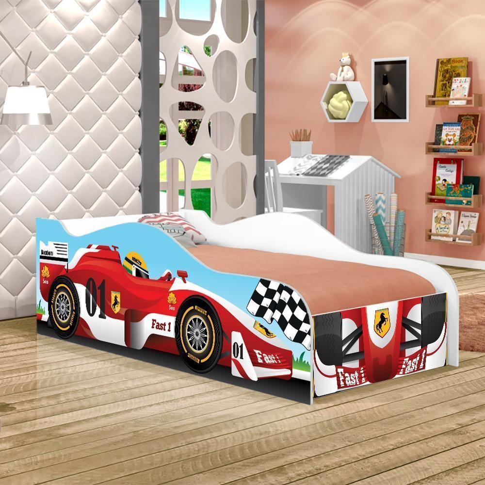 Cama Carro Corrida Fórmula 1 Kids Infantil - 1
