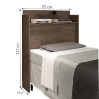 Cabeceira Box Solteiro Austin Chocolate - 3