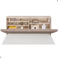 Cabeceira Box Casal Isis Amarula Com Capitonê Bege - 4