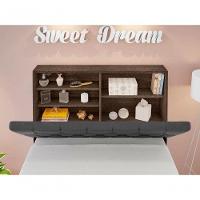 Cabeceira Box Solteiro Isis Chocolate Com Capitonê Preto - 3