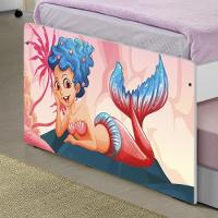 Bicama Juvenil Adesivada Sereia Nas Pedras Com Colchões - 5