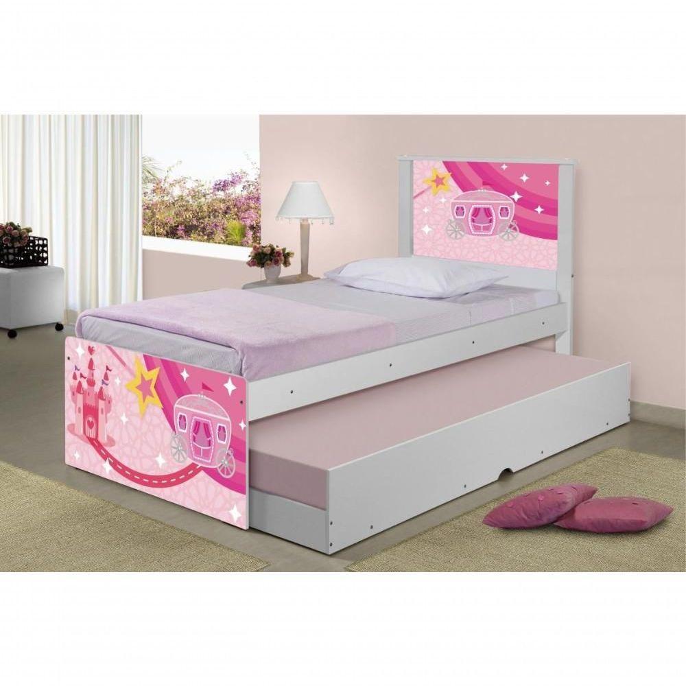 Bicama Juvenil Adesivada Carruagem Castelo Com Colchões - 3