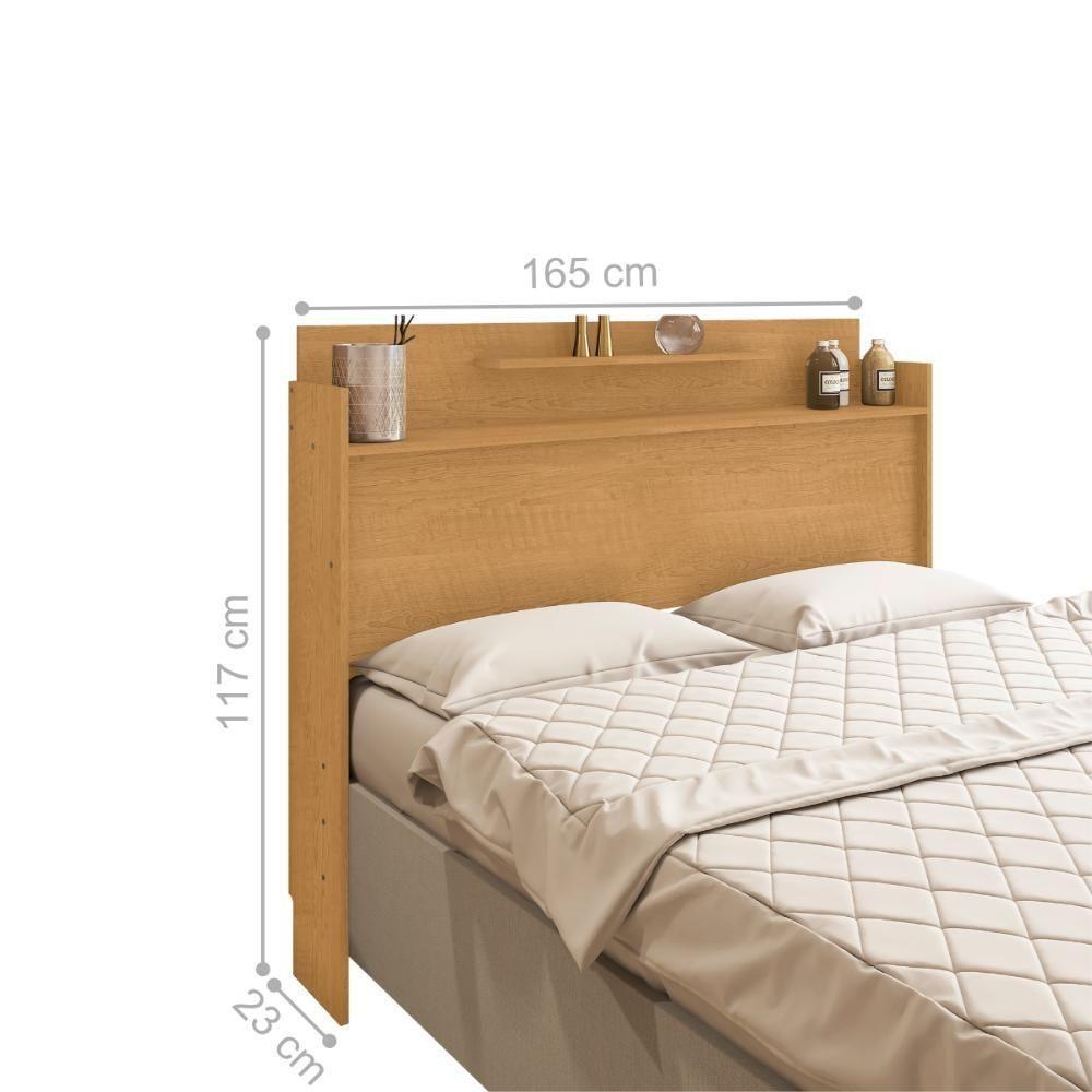 Cabeceira De Casal Com Prateleira Lagoa Naturalle - 2