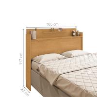 Cabeceira De Casal Com Prateleira Lagoa Naturalle - 2