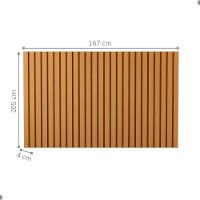 Cabeceira Para Cama Casal Génova Nature - 2