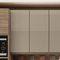 Armario Aereo 2p Vidro 80 Cm Mdp Maxxi G765 Kappesberg Nogal - 5