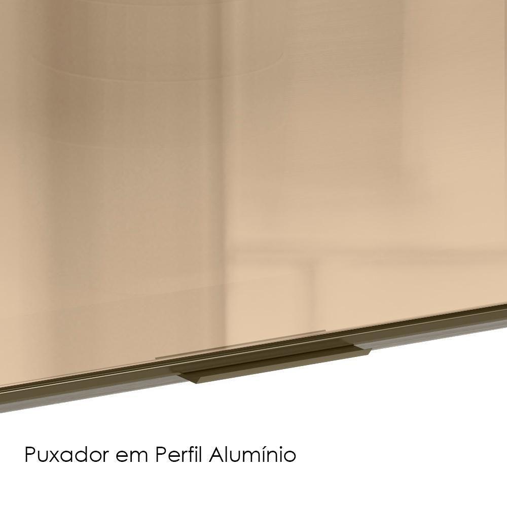 Armario Aereo E Balcao 1 Porta 2 Gavetas Vidro Mdf Kali Nicioli Bianco Toq - 6