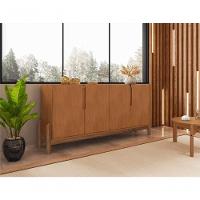 Buffet Lizz 170cm 4 Portas C/ 6 Espaços Internos Cedro - 1
