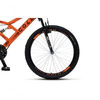 Bicicleta Gps 148 Dupla Suspensão E Freios V-brake, Aro 26 Aero, 36 Raias, 21 Marchas Colli Laranja - 2