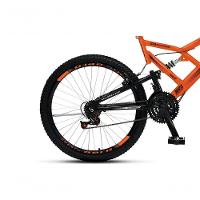 Bicicleta Gps 148 Dupla Suspensão E Freios V-brake, Aro 26 Aero, 36 Raias, 21 Marchas Colli Laranja - 3