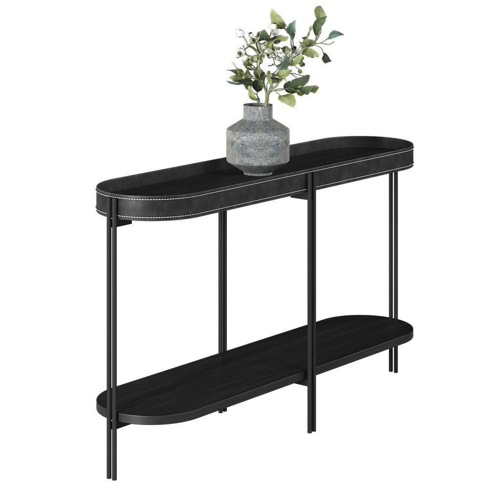 Aparador Para Sala Industrial Com Prateleira Ville L06 Preto - Mpozenato - 1