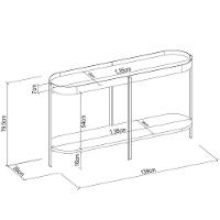 Aparador Para Sala Industrial Com Prateleira Ville L06 Preto - Mpozenato - 3