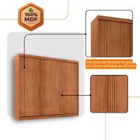 Guarda Roupa Casal Connor 100% Mdf 3 Portas 4 Gavetas Naturalle - 5