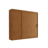 Guarda Roupa Vitor Em Mdf 3 Portas E 6 Cabideiros Moderna Naturalle - 2