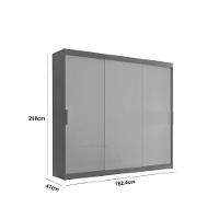 Guarda Roupa Vitor Em Mdf 3 Portas E 6 Cabideiros Moderna Naturalle - 3