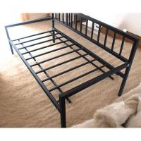 Sofá Cama Aço Ferro Metal Robusto Estrutura 97cmx200cm Cor Preto Estilo Industrial Sc-01 - 3