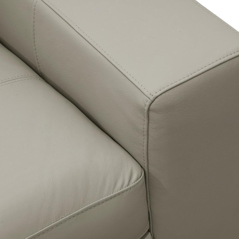 Sofá 2 Lugares Para Sala De Estar Living 150cm Vienne L06 Couro Pérola - Lyam Decor - 9