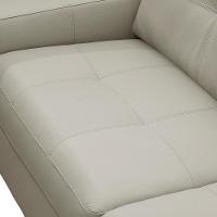 Sofá 2 Lugares Para Sala De Estar Living 150cm Vienne L06 Couro Pérola - Lyam Decor - 10