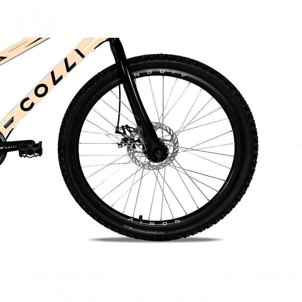 Bicicleta Colli Airon Aro 24 Com Freio A Disco 7v Bege - 4