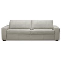 Sofá 3 Lugares Para Sala De Estar Living 235cm Aurora L06 Couro Pérola - Lyam Decor - 2