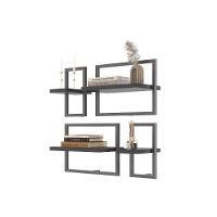 Lego C/ 4 Prateleiras Paris Preto - 2