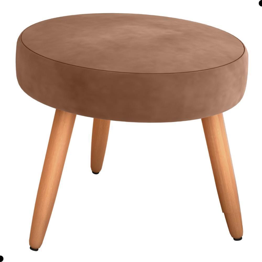 Conjunto Poltronas E Puff Anari Veludo Ferrugem - 5