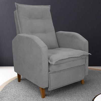 Poltrona Reclinável Leeds Boucle Cinza Casa H