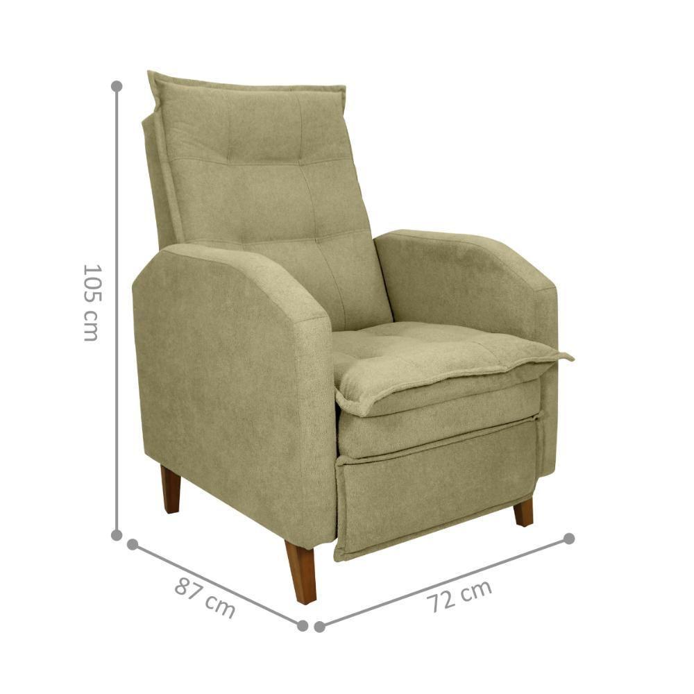 Poltrona Reclinável Leeds Boucle Oliva - 2