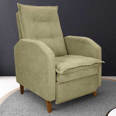 Poltrona Reclinável Leeds Boucle Oliva Tecido Boucle Verde Casa H