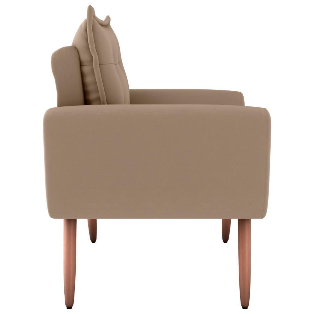 Jogo De Poltronas Decorativas Park Suede Bege - 4