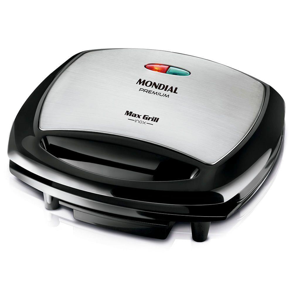 Max Grill Mondial G-07 Grill-127v-preto/inox - 1