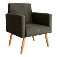 Poltrona Para Decoração Belém Veludo Turkey Marrom - 3