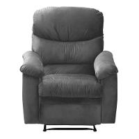 Poltrona Reclinável Olga Veludo Cinza - 4