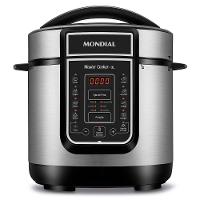 Panela De Pressão Elétrica Mondial Digital Master Cooker Pe-40 Panela Elétrica Pressão-220v-preto/inox - 2