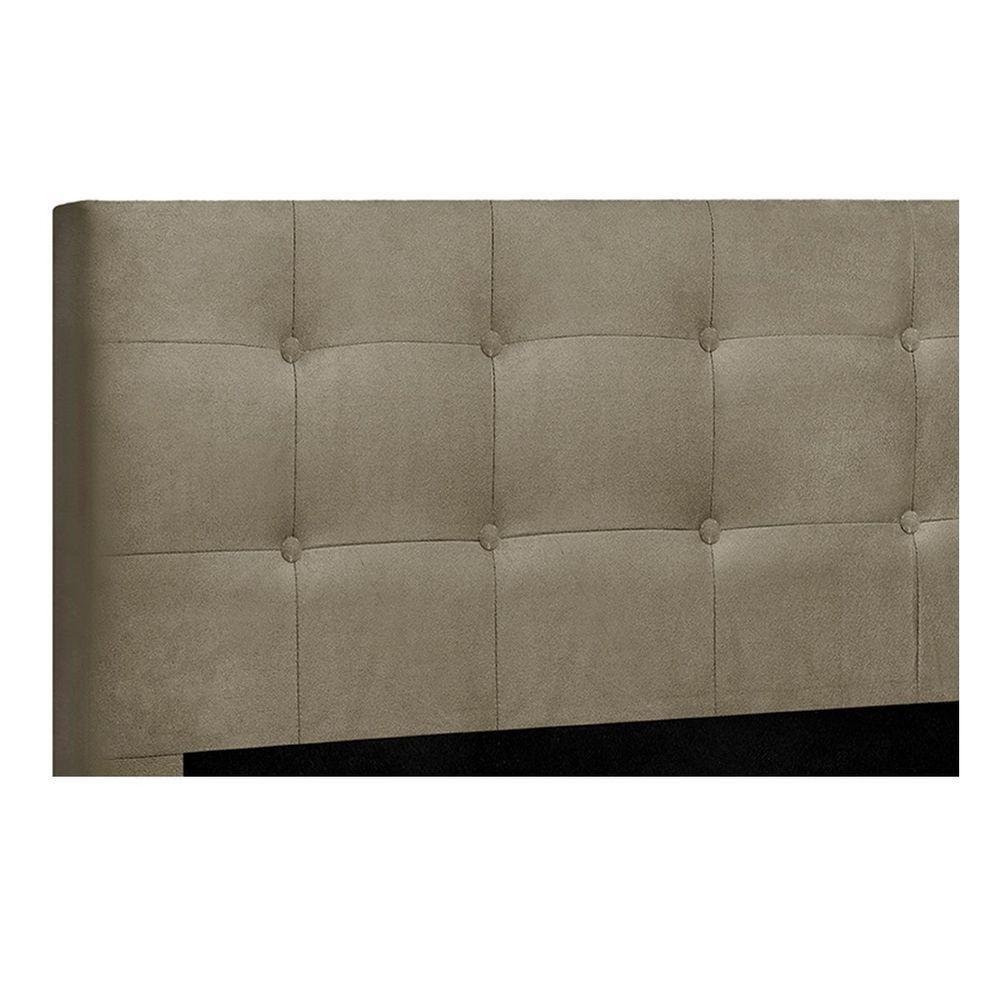 Cabeceira Queen Heloísa I02 160 Cm Suede - Bege - 2