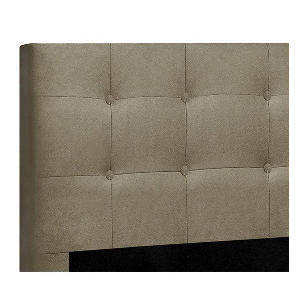Cabeceira Queen Heloísa I02 160 Cm Suede - Bege - 3