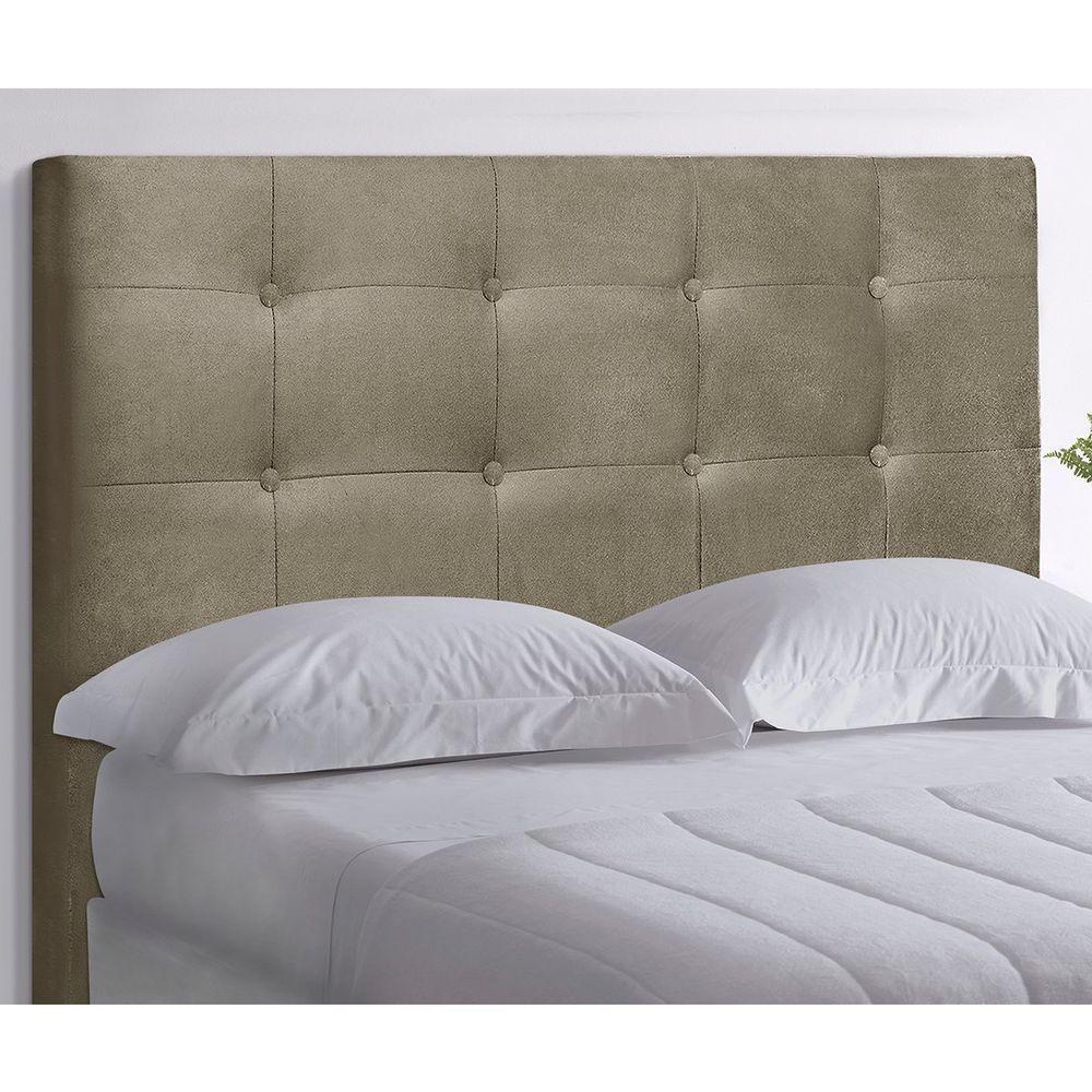 Cabeceira Queen Heloísa I02 160 Cm Suede - Bege - 6