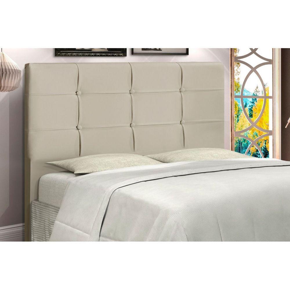 Cabeceira Solteiro Jbe Moveis Style 94cm Bege Cama Box 88cm - 2