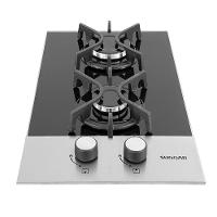 Cooktop 2 Bocas Suggar Ferro Fundido Preto Com Inox à Gás FG2002FVPIX Bivolt - 2