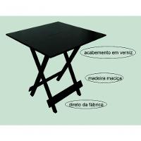 Conjunto Dobrável 70x70 Com 4 Cadeiras Preto - 5