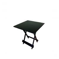 Conjunto Mesa Dobrável Com 4 Cadeiras Preto Estofado Vermelho - 5