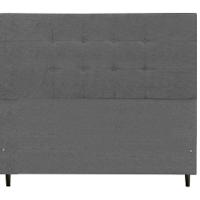 Cabeceira Solteiro Jbe Barcelona 94cm Cinza Cama Box 88cm - 2