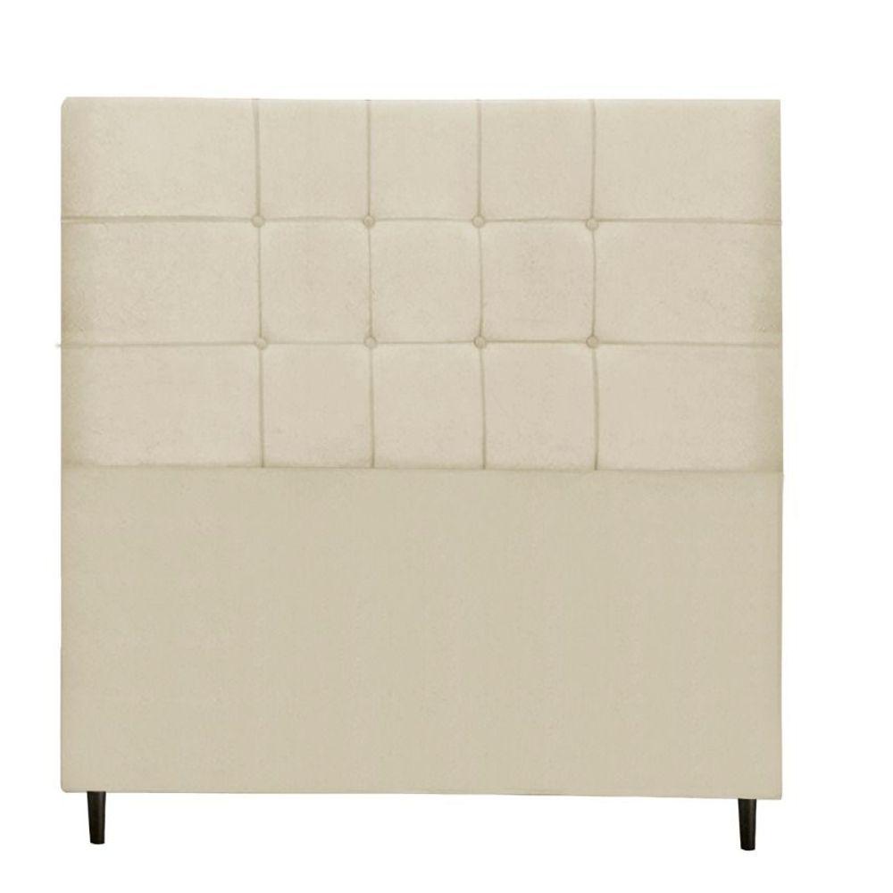 Cabeceira Solteiro Jbe Barcelona 94cm Bege Cama Box 88cm - 1
