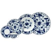 Aparelho De Jantar 30 Peças Folhagem Azul Schmidt - 1