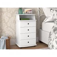 Mesa De Cabeceira Lux Ll Branco - 4